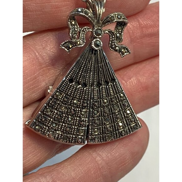 Quartz Fan Watch with Chain Silver Tone Necklace READ - Picture 5 of 8